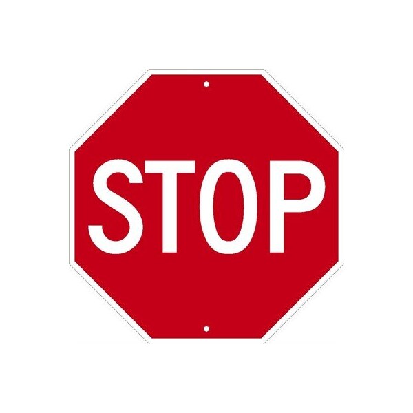 Nmc Stop Sign(Octagon), 18X18, .080 High Intensity Prismatic Reflective Alum TM34K - main